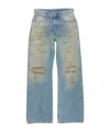 Acne Studios Belt-strap Jeans In Gray