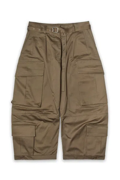 Acne Studios Belted Cargo Pants Khaki Green