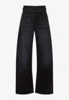 Acne Studios Trousers With Wide Leg And Belt Loops In Brown