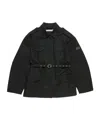 Acne Studios Belted Flap-pocket Jacket In Black