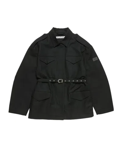 ACNE STUDIOS BELTED FLAP-POCKET JACKET