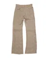 Acne Studios Pleated Cropped Pants In Brown