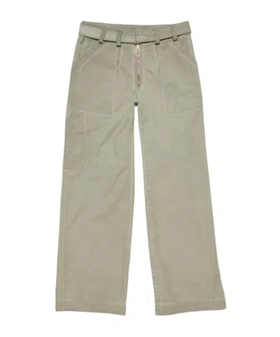 Acne Studios Belted Straight-leg Trousers In Gray