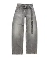 Acne Studios Belted Trousers In Gray