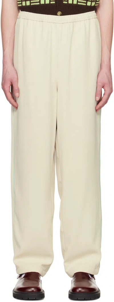 Acne Studios Belted Trousers In Nude