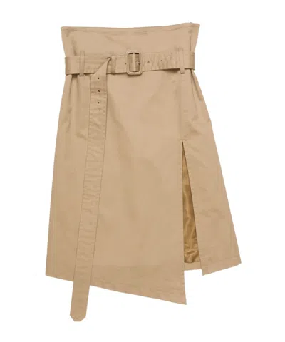 ACNE STUDIOS BELTED TWILL SKIRT