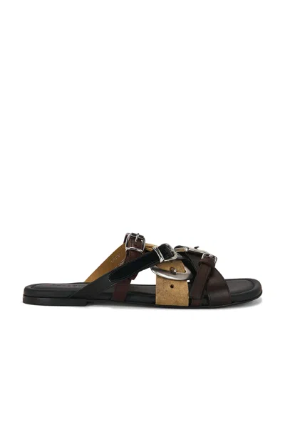 Acne Studios Beltie Sandal In Black