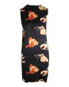 Acne Studios Belvidere Printed Sleeveless Dress In Black Silk In Black