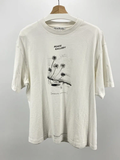 Pre-owned Acne Studios Beni Bischoff Peace Gallery In White