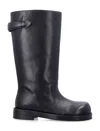 Acne Studios Buckle-detailing Knee-high Boots In Black
