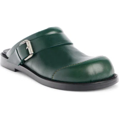 Acne Studios Beshay Clog In Olive Green