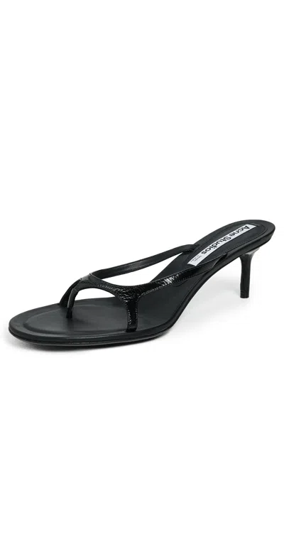 Acne Studios Black Beverly Kitten Lux Midsummer Heeled Sandals