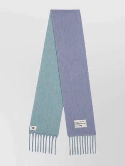 ACNE STUDIOS BICOLOR ALPACA SCARF FRINGED EDGES