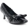Acne Studios Leather Heel Shoes In Black