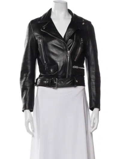 Pre-owned Acne Studios Biker Jacket In Black