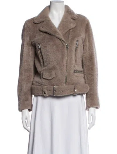 Pre-owned Acne Studios Biker Jacket In Neutrals