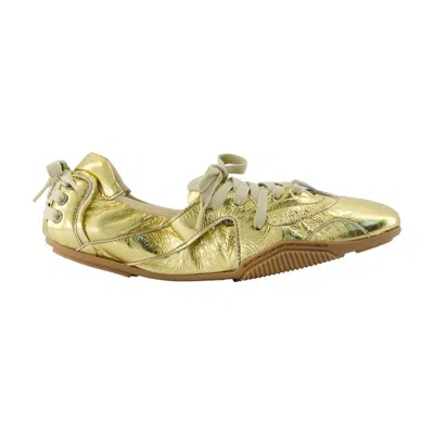 Acne Studios Bilaria Ballerinas In Green