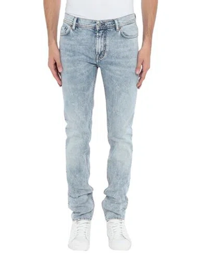 Acne Studios Blå Konst Man Jeans Blue Size 31w-34l Cotton, Elastane