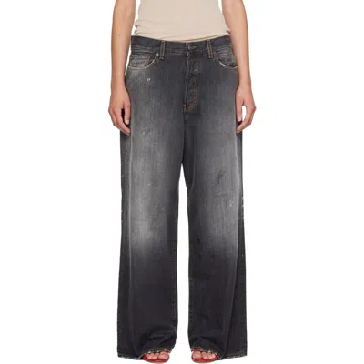 Acne Studios Black 1981 Loose Fit Jeans In 900 Black