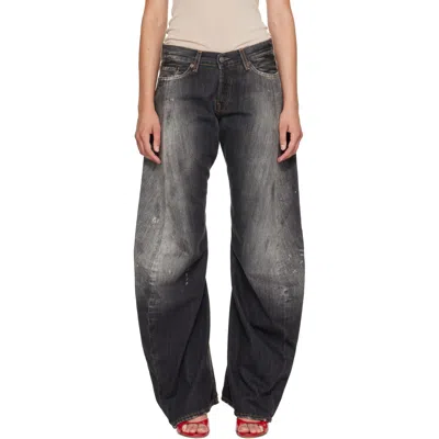 Acne Studios Black 2006f Loose Fit Jeans In 900 Black