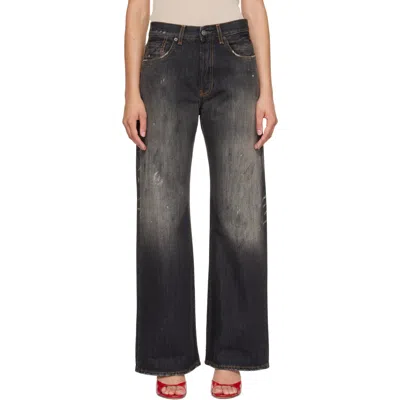 Acne Studios Black 2021f Regular Fit Jeans In 900 Black