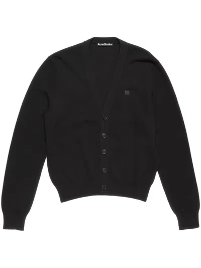 Acne Studios Black Applique Cardigan
