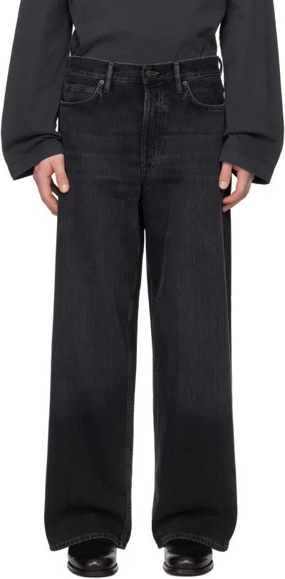 Acne Studios Black Baggy Fit 1981m Jeans In 900 Black