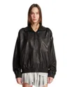 Acne Studios Black Bomber Jacket In Black Nero   #000000