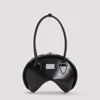 Acne Studios Black Handbag With Two Top Handles And Logo Plaque On The Front In Leather Woman In Black