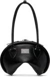 Acne Studios Black Handbag With Two Top Handles And Logo Plaque On The Front In Leather Woman In 900 Black