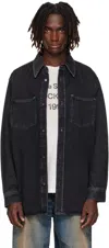 Acne Studios Long-sleeve Denim Shirt In Black
