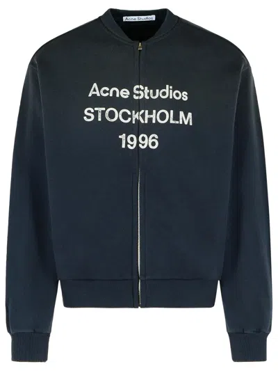 Acne Studios Black Cotton Blend Sweatshirt