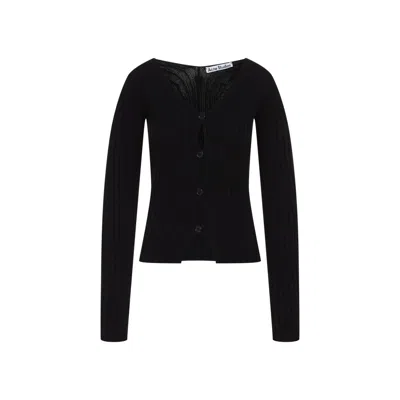 Acne Studios Black Cotton Cardigan