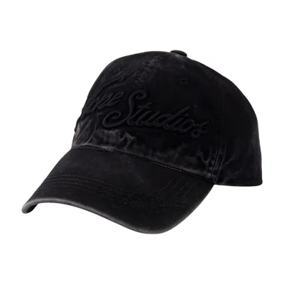 Acne Studios Black Cotton Hat