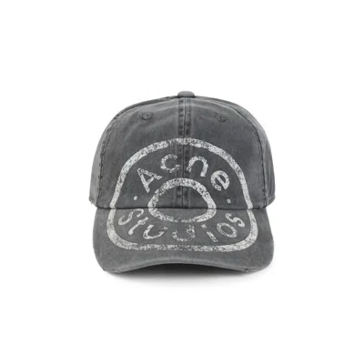 ACNE STUDIOS ACNE STUDIOS BLACK COTTON HAT