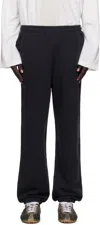 Acne Studios Black Cotton Sweatpants In Black