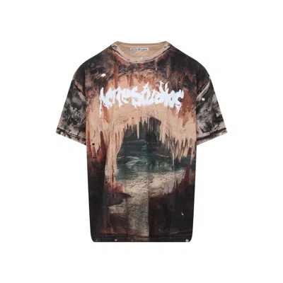 Acne Studios Eresa Cave Organic Cotton T-shirt In Black