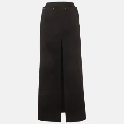 Pre-owned Acne Studios Black Cotton Twill Drift Skirt M