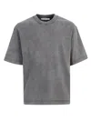 Acne Studios Short-sleeved T-shirt In Gray