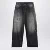 Acne Studios Distressed Effect Five-pocket Jeans In Gray
