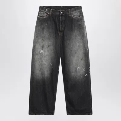 ACNE STUDIOS ACNE STUDIOS BLACK DISTRESSED EFFECT JEANS