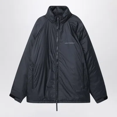 Acne Studios Black Water-repellent Down Jacket In Grey