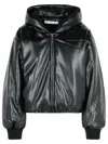 Acne Studios Black Eco Leather Bomber Jacket In Black