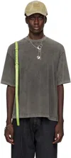 Acne Studios Black Faded T-shirt In Bm0 Faded Black