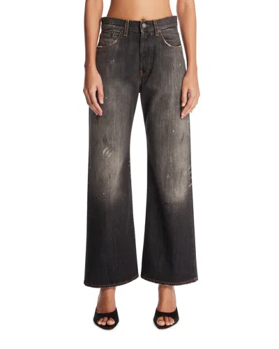 Acne Studios Black Five-pocket Jeans In Gray