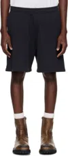 Acne Studios Black Fleece Shorts In Black