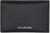 Acne Studios Leather Bifold Card Holder In 900 Black