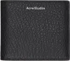 Acne Studios Folded Leather Wallet In 900 Black