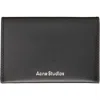 Acne Studios Black Folded Leather Wallet In 900 Black