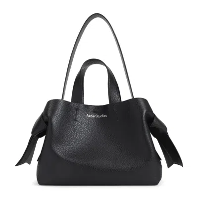 Acne Studios Black Grained Leather Bag